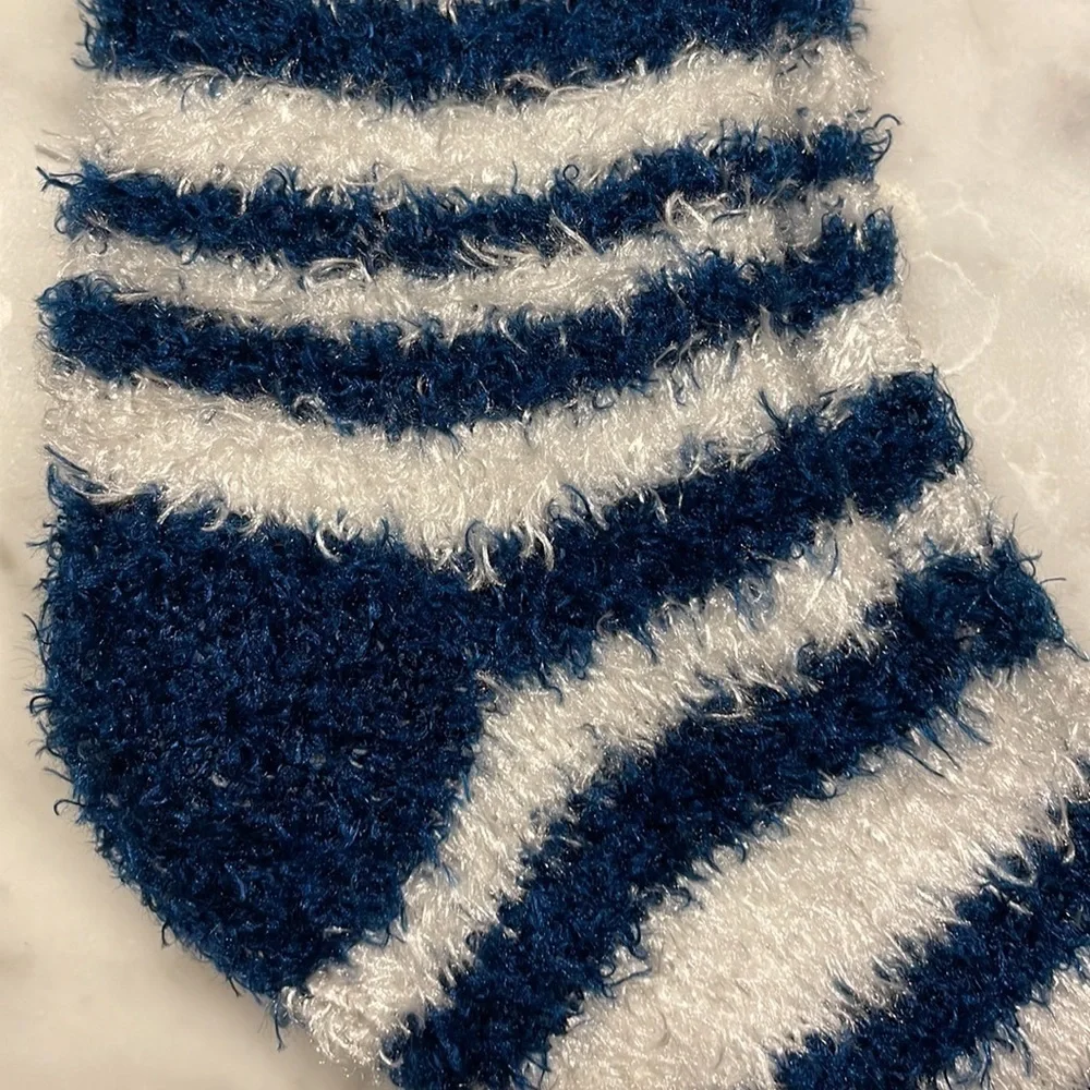 Snugadoo Women's Two Pairs of Fuzzy Socks Penguin And Stripes
